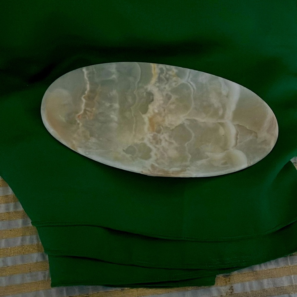 White Onyx trinket dish